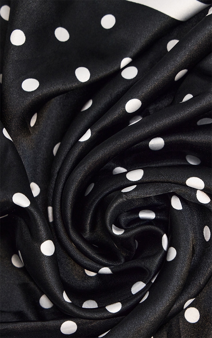 Black and White Polka Dot Scarf image 3