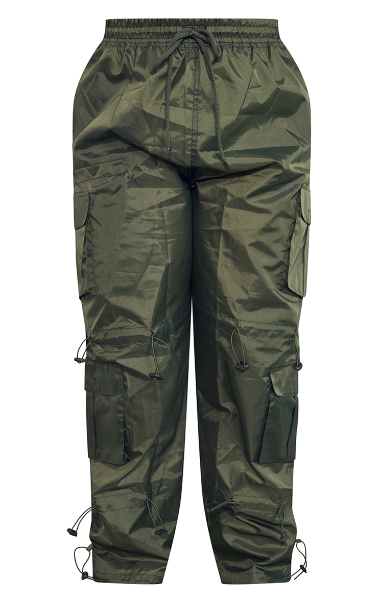 Plus Khaki Shell Cargo Trousers image 5