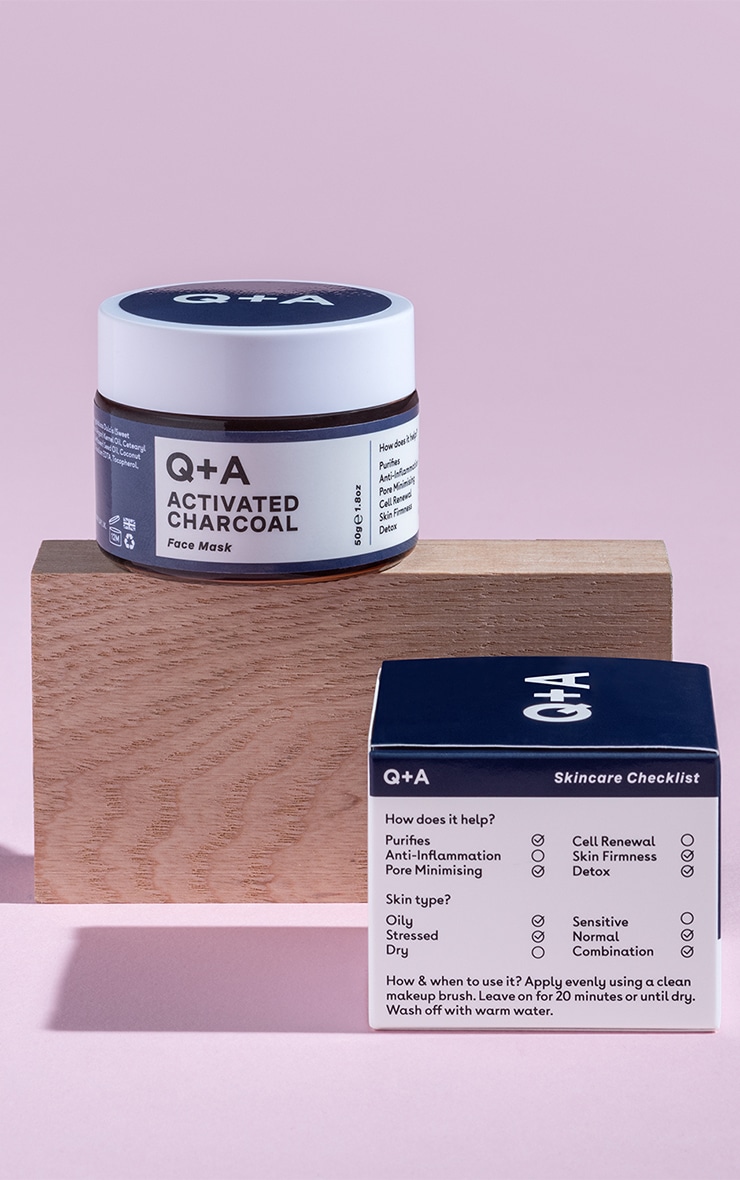 Q+A Activated Charcoal Face Mask 50G Beauty PrettyLittleThing IL