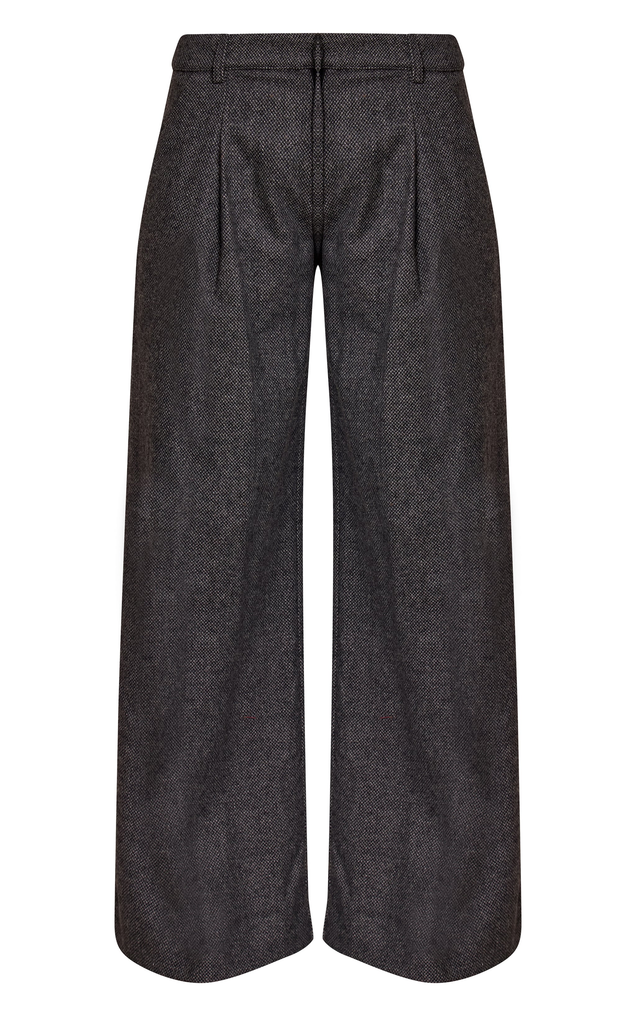 Pantalon de tailleur brossé gris anthracite à pieds de poule image 5