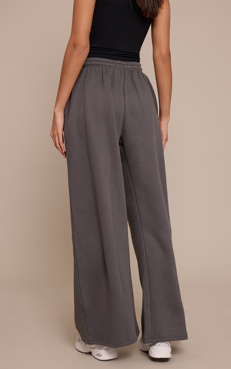 Tall Charcoal Wide Leg Joggers image 3