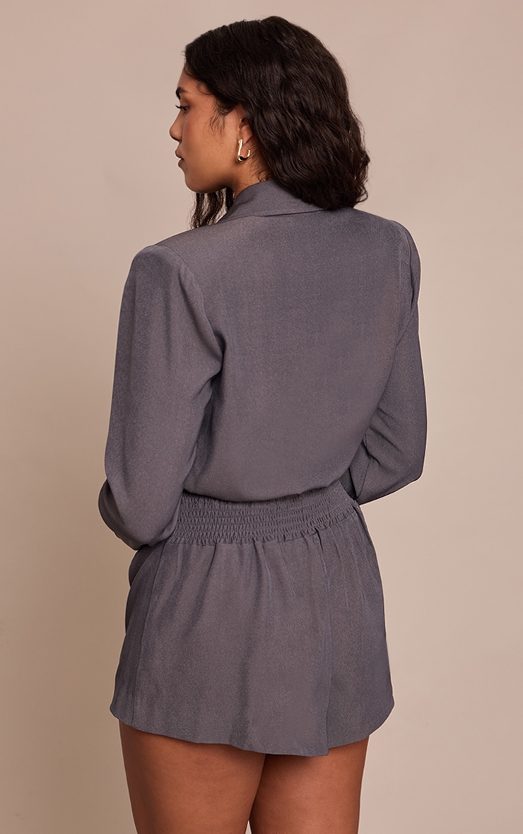 Shape Charcoal Tailored Blazer Romper image 2