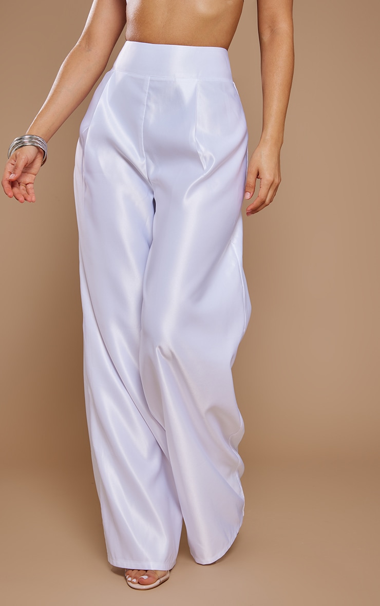 【Bernings sho】White silk flared pants M Silk georgette wide-leg pants in white - Tom Ford | Mytheresa
