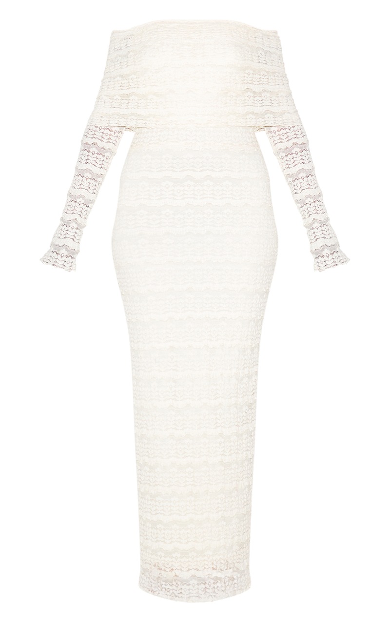 Textured White Dress main image 1