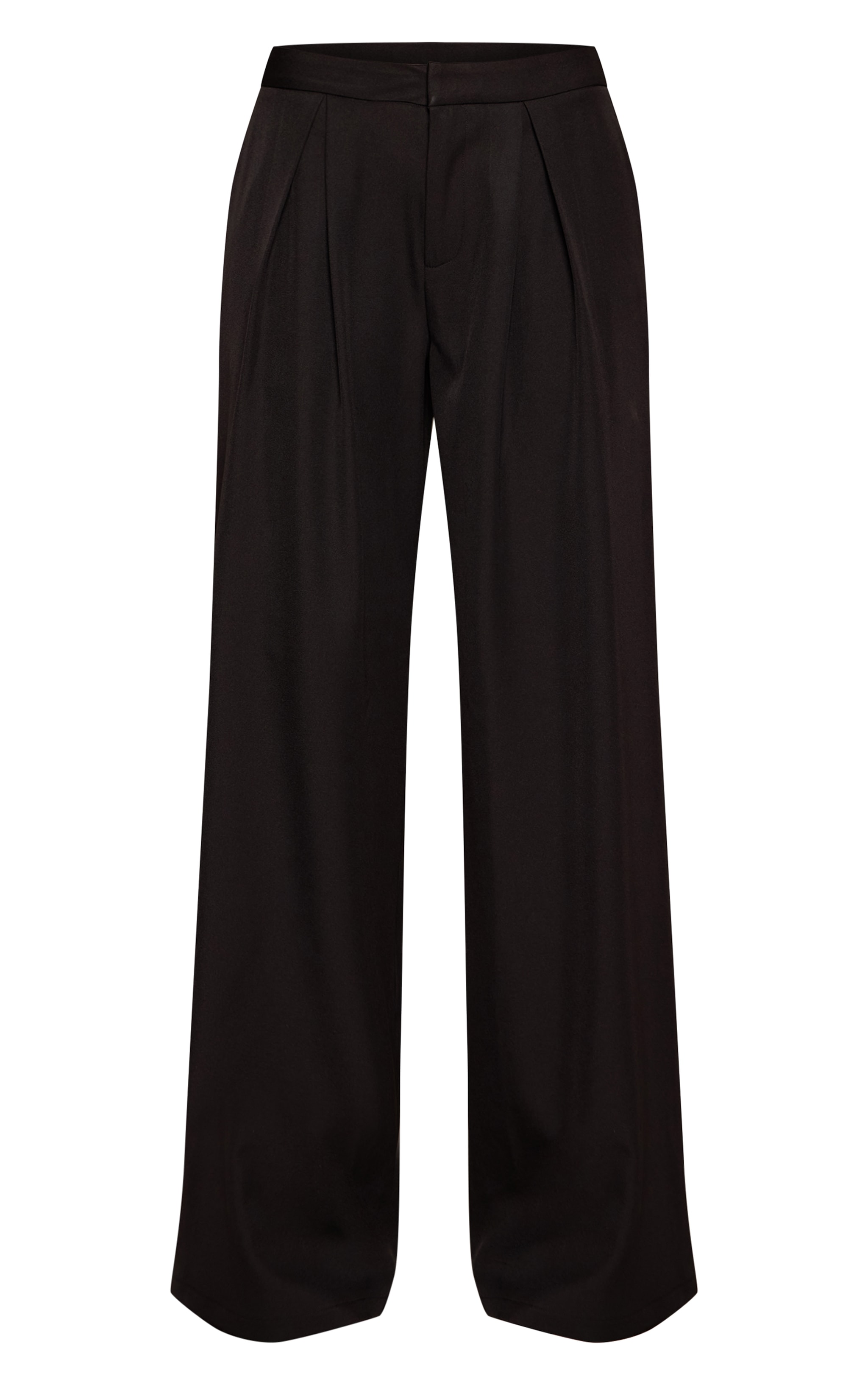 Tall Black Woven Tailored Wide Leg Pants image 5