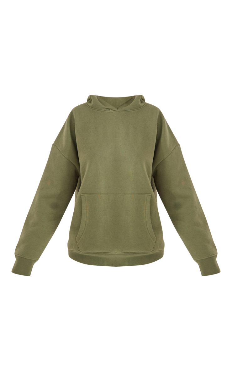 Premium Khaki Sports Academy Puff Print Oversized Hoodie image 5