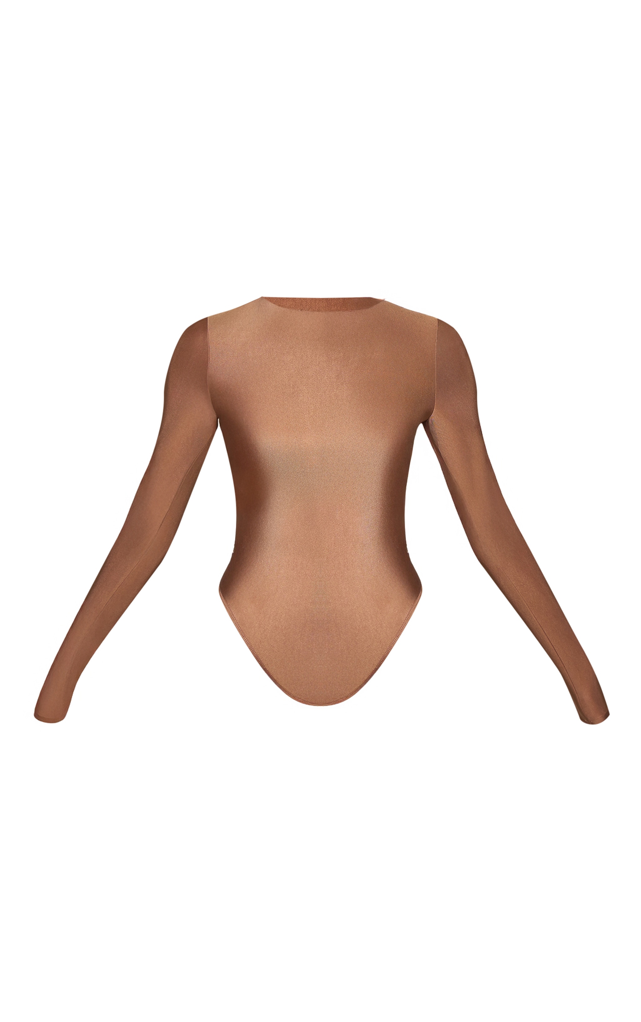 Almond Polyamide Long Sleeve Bodysuit image 5
