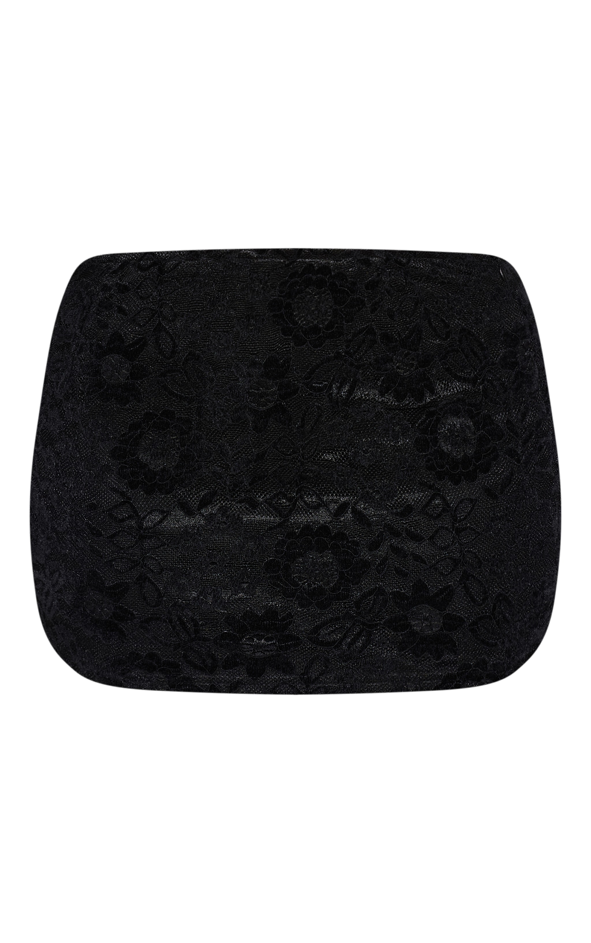 Mini-jupe en dentelle noire image 6