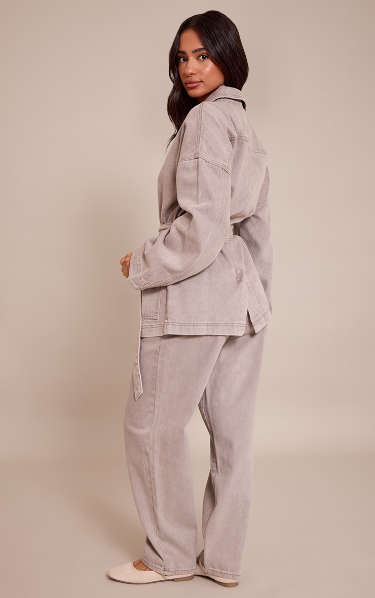 Petite Mushroom Wide Leg Jeans image 3