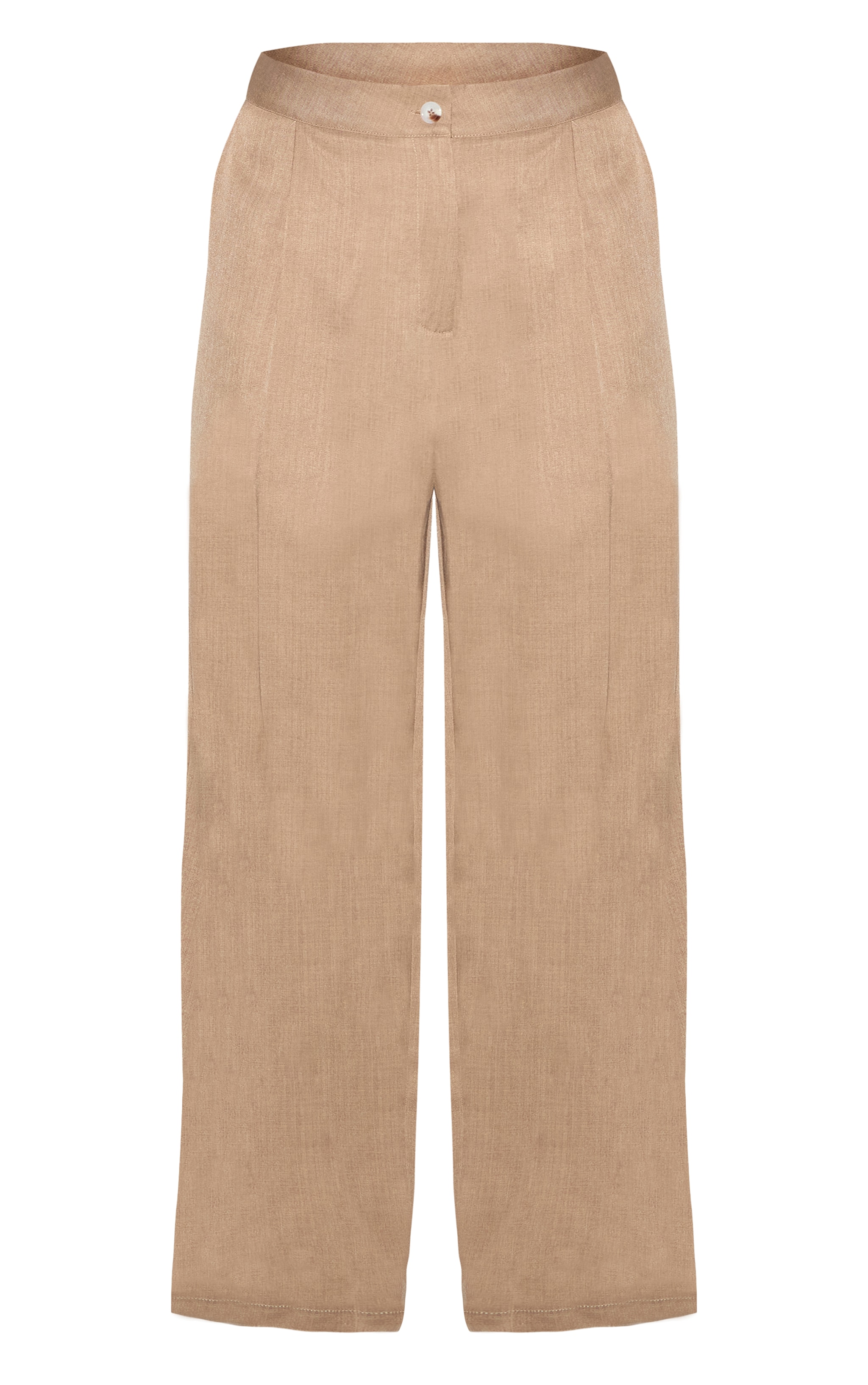Plus Pantalon de tailleur large tissé gris champignon image 5