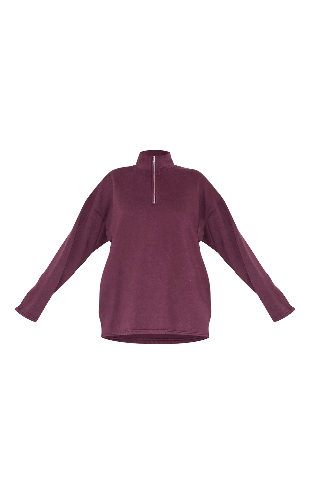 DEEP PLUM ZIP SHIRT main image 0
