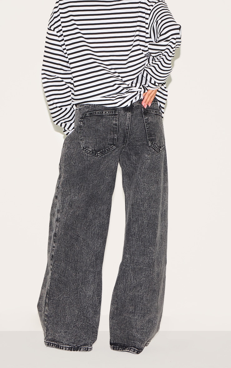 Petite Jean large gris délavé image 3