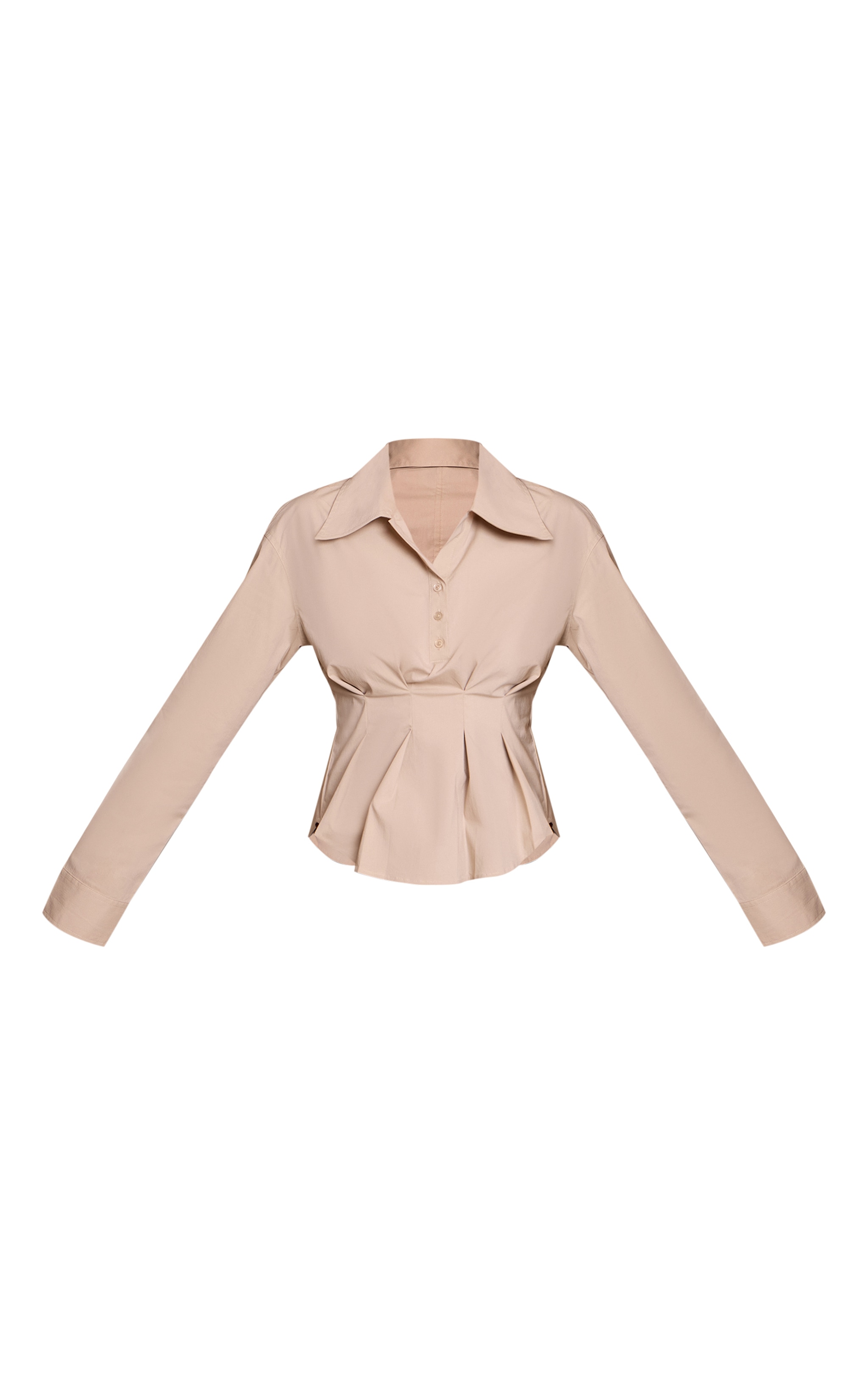 Stone Pleated Cinched Waist Shirt image 5