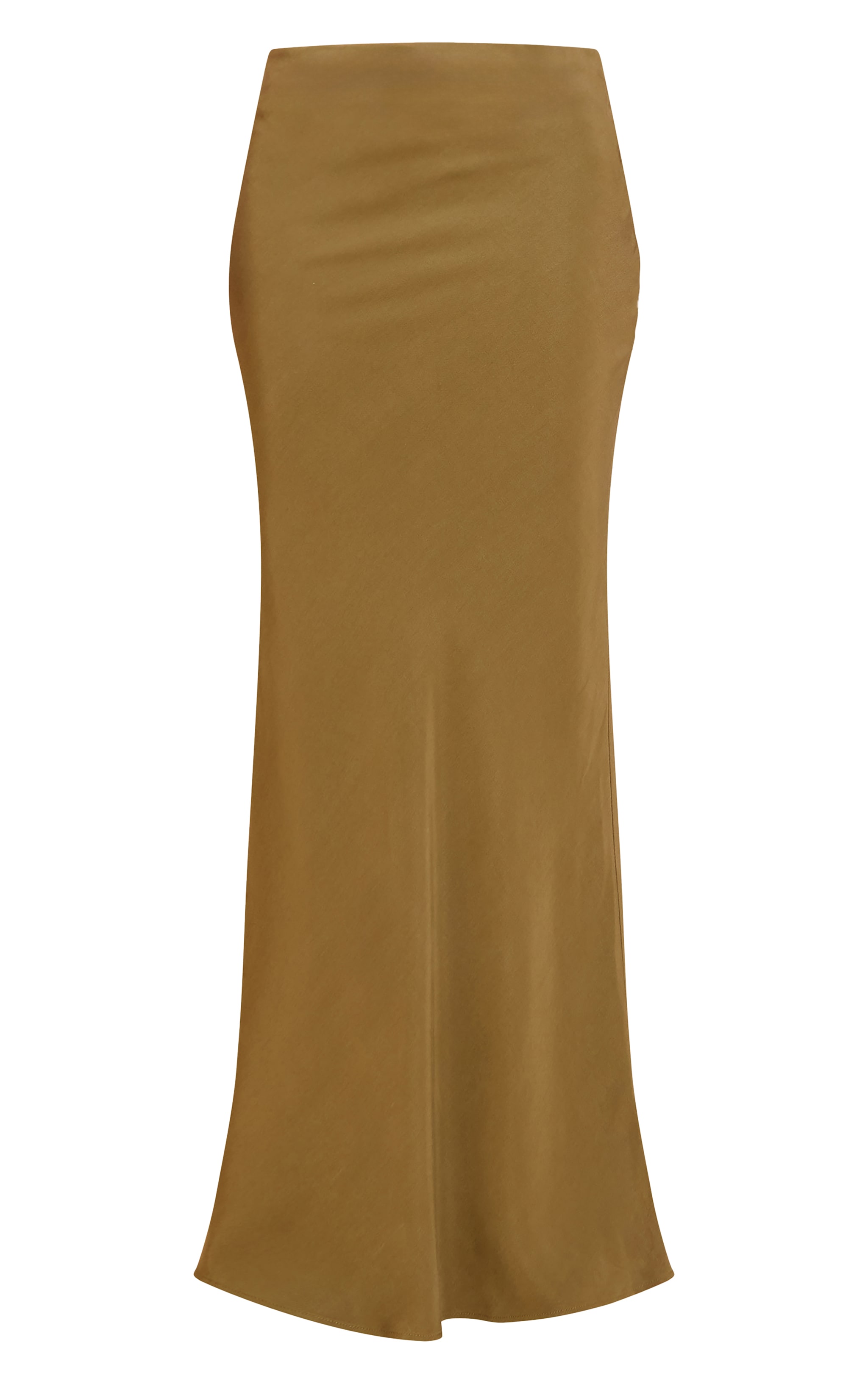 Olive Tencel Maxi Skirt image 5