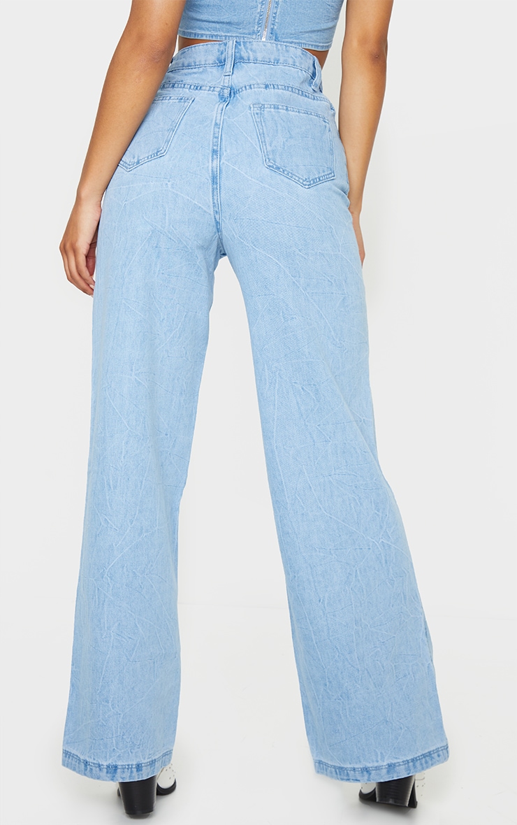 pretty little thing wide leg jeans