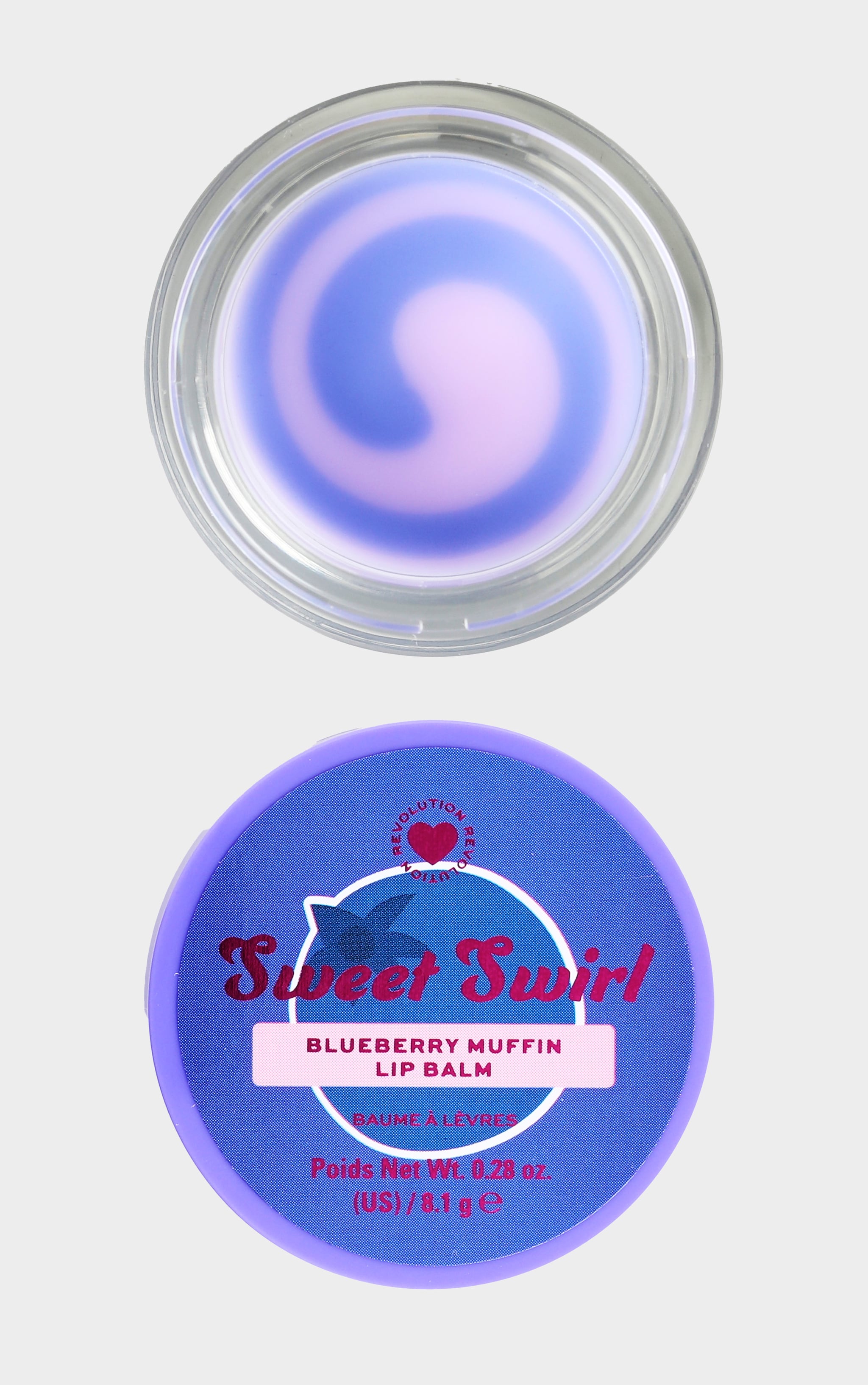 I Heart Revolution Sweet Swirl Lip Balm - Blueberry Muffin image 2