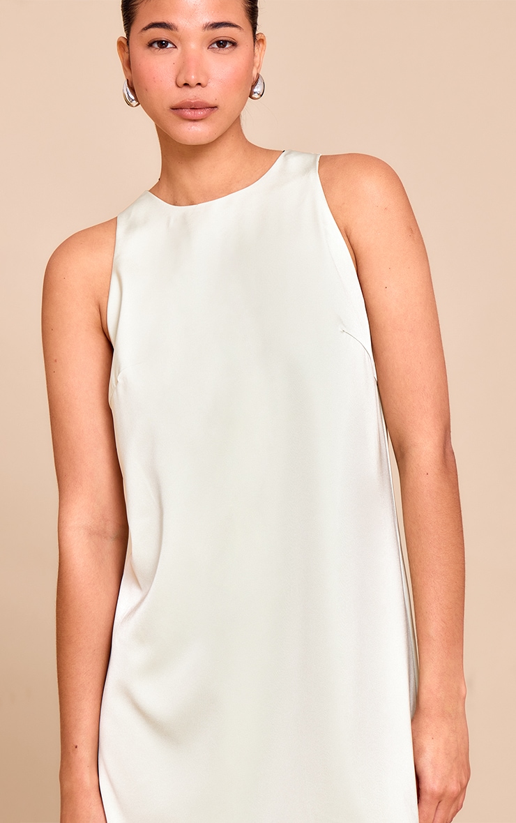 Sage Tailored Sleeveless Shift Dress | Dresses