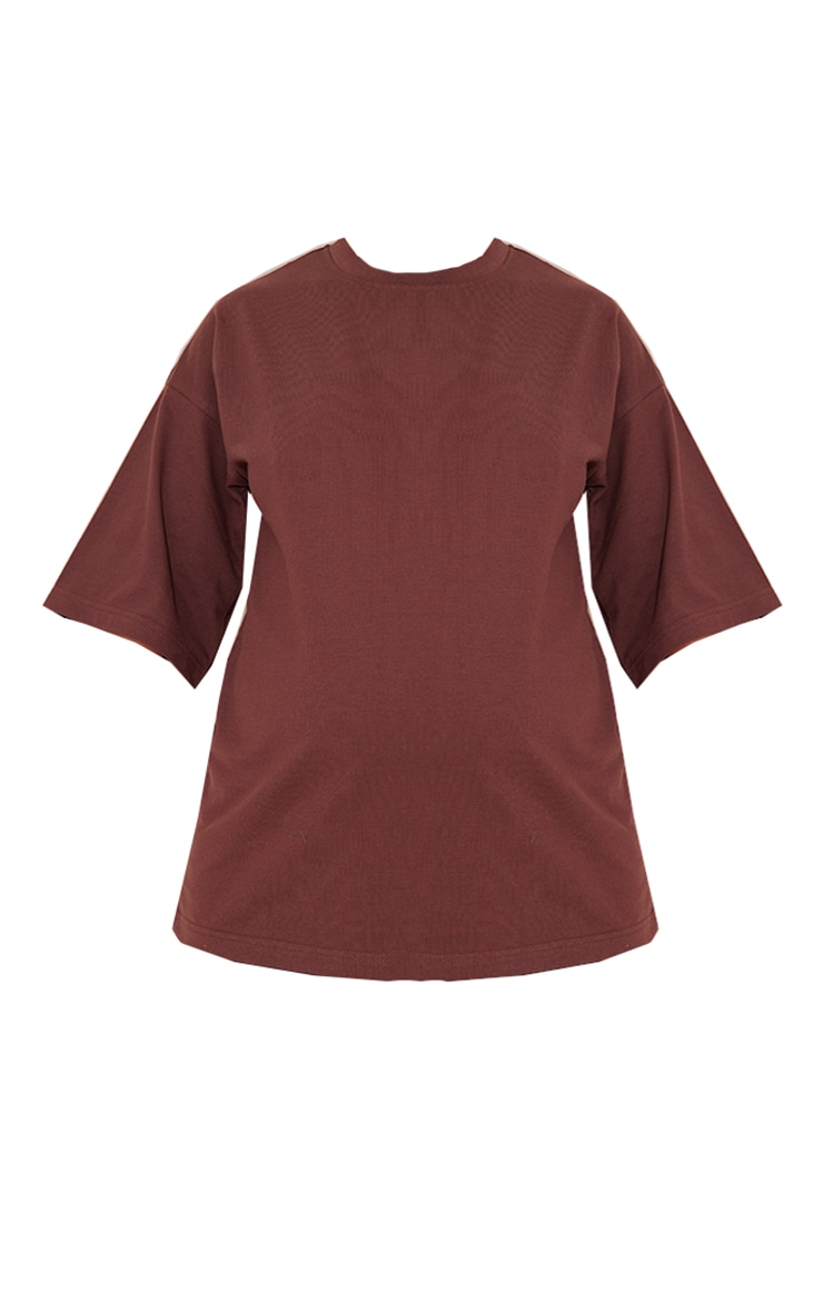 Maternité T-shirt de grossesse oversize chocolat image 5