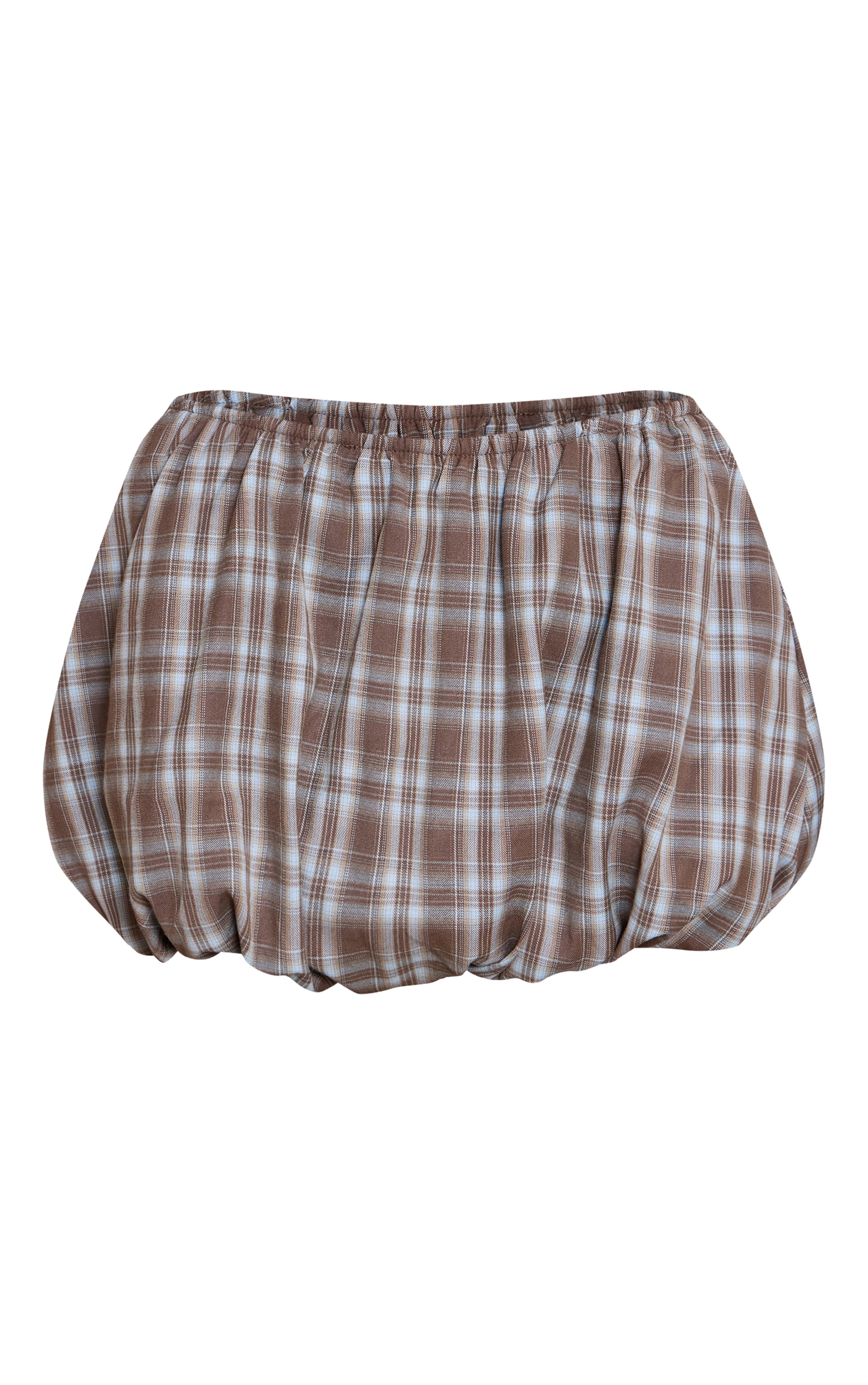 Mini-jupe bouffante bleue à carreaux image 6