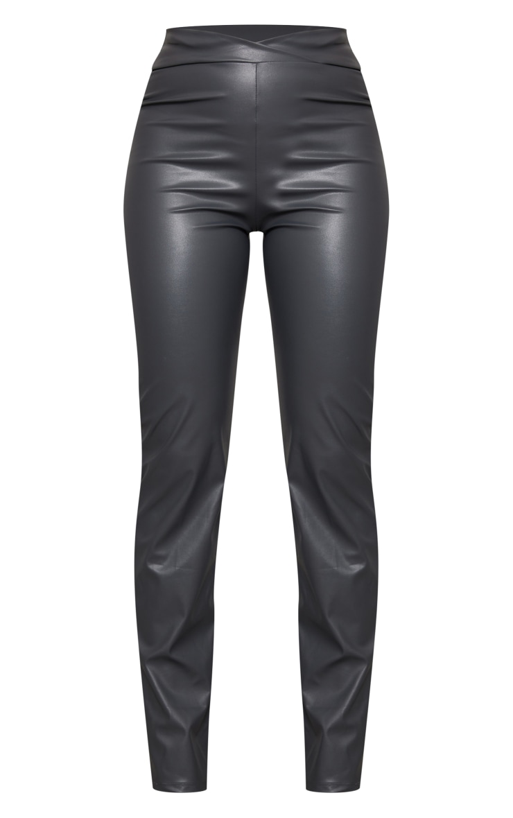 23ss fcrb「SYNTHETIC LEATHER PANTS Women's Faux leather five pocket pants | Black | Diesel