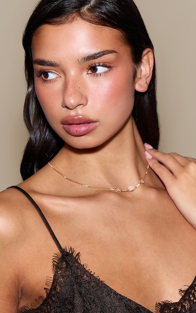 Gold Pearlescent Necklace