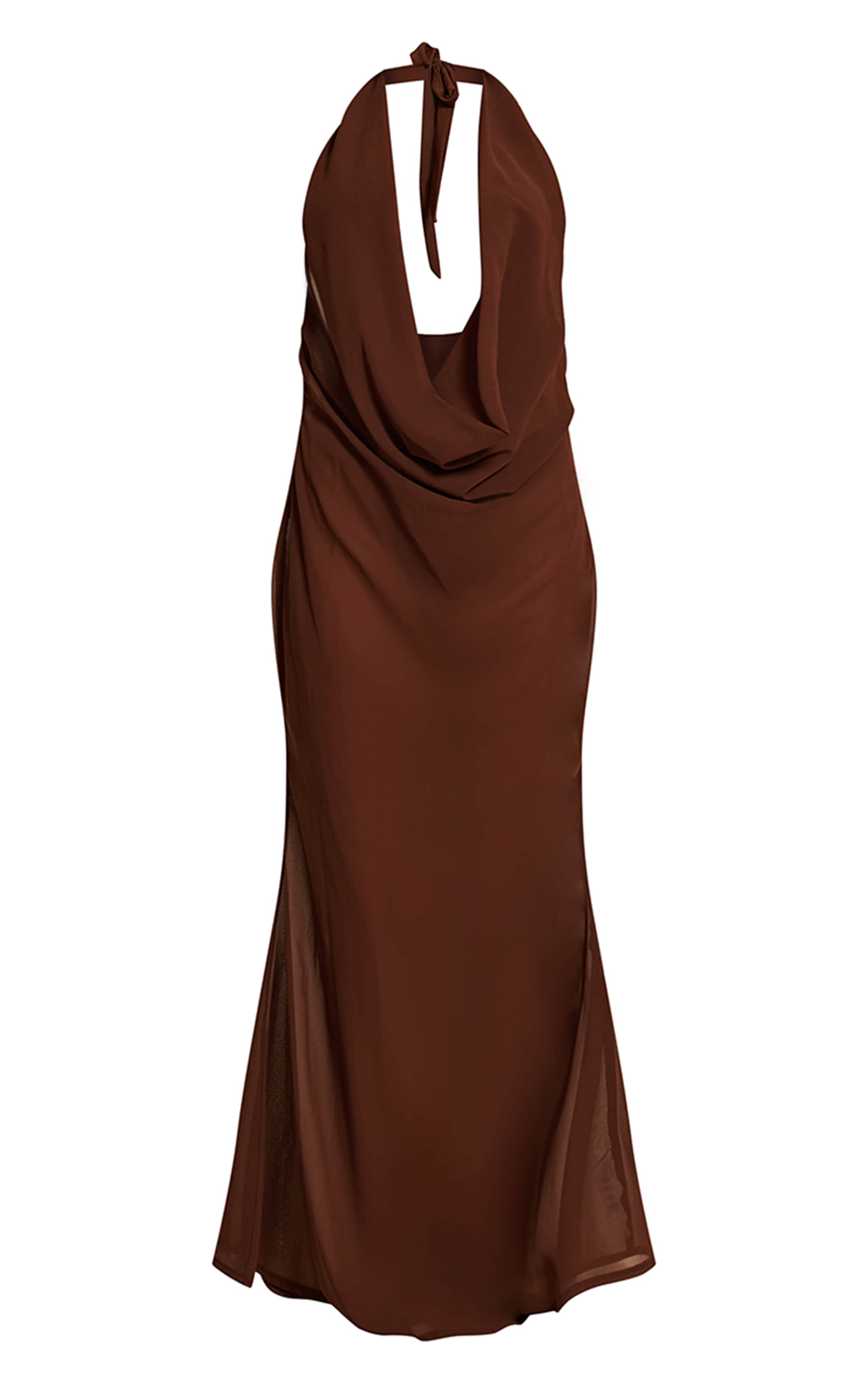 Robe de plage espresso à décolleté plongeant et dos ouvert image 5