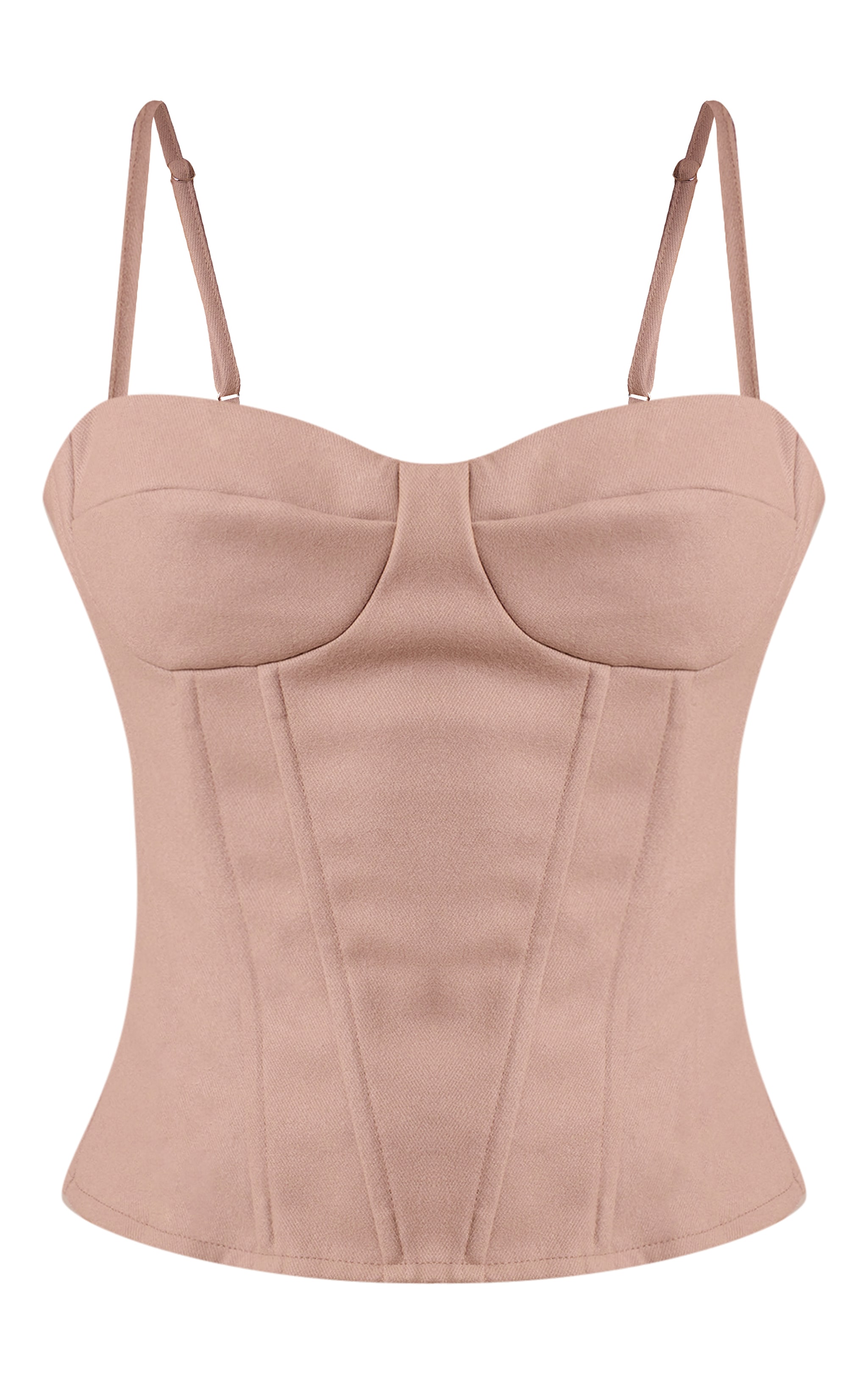 Stone Textured Wool Structured Corset Top image 5