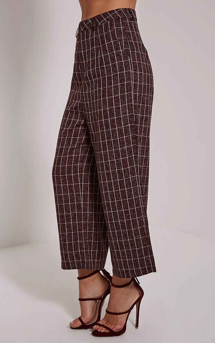 checked culottes