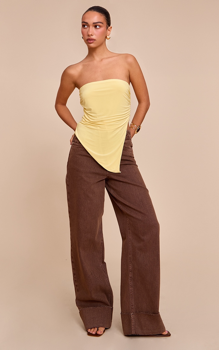 Lemon Double Layer Slinky Split Side Bandeau image 3