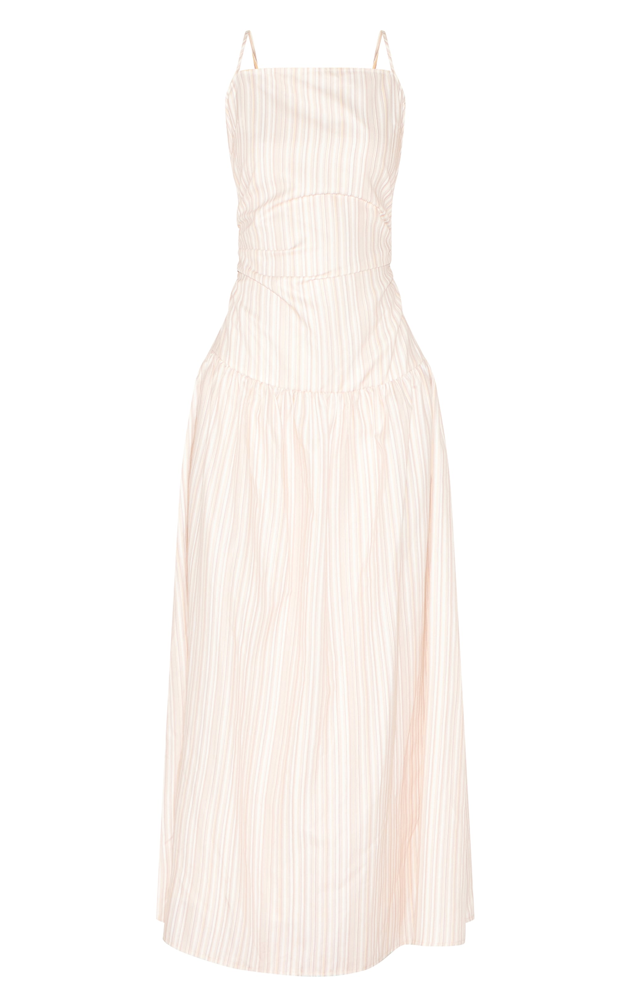 Stone Stripe Ruched Strappy Midaxi Dress image 5