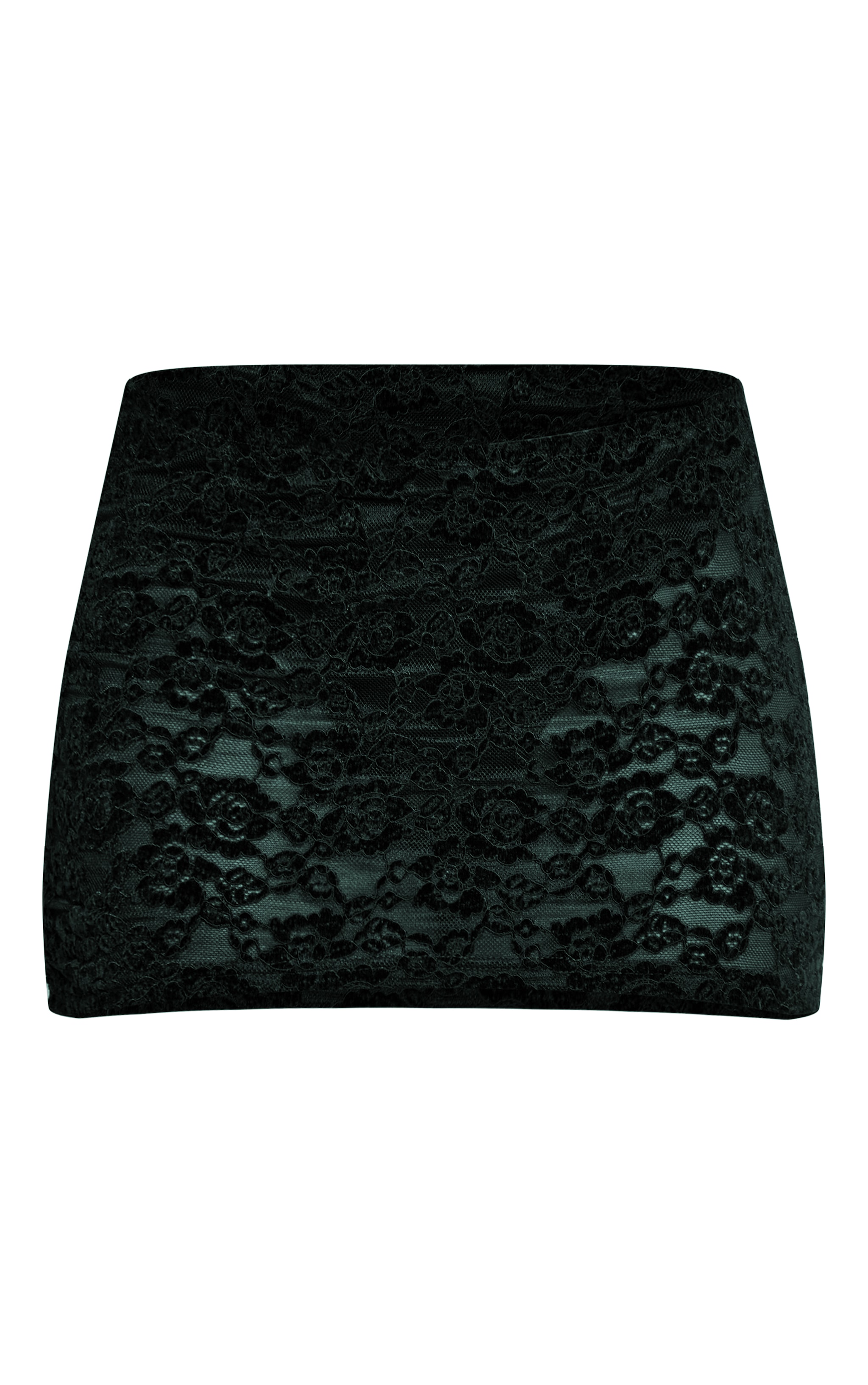 Jupe en velours style dentelle vert émeraude image 6