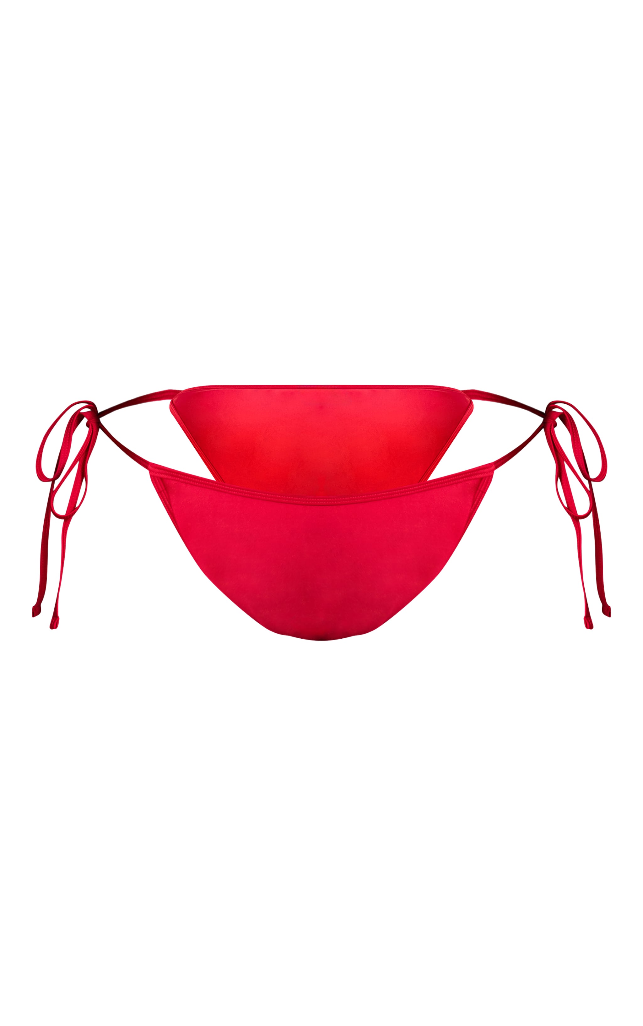 Plus Bas de maillot de bain Mix & Match rouge à côtés noués image 5
