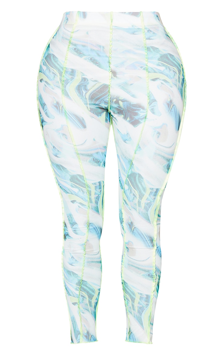white marble leggings