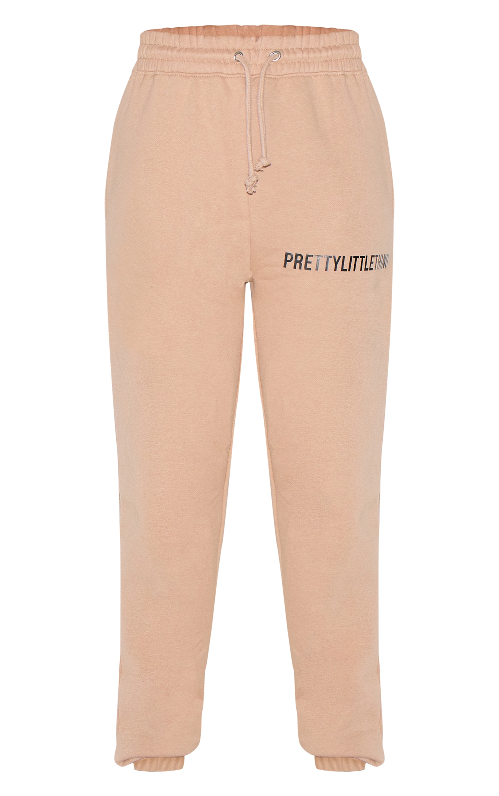 PRETTYLITTLETHING Mocha Cuffed High Waisted Sweatpants image 5