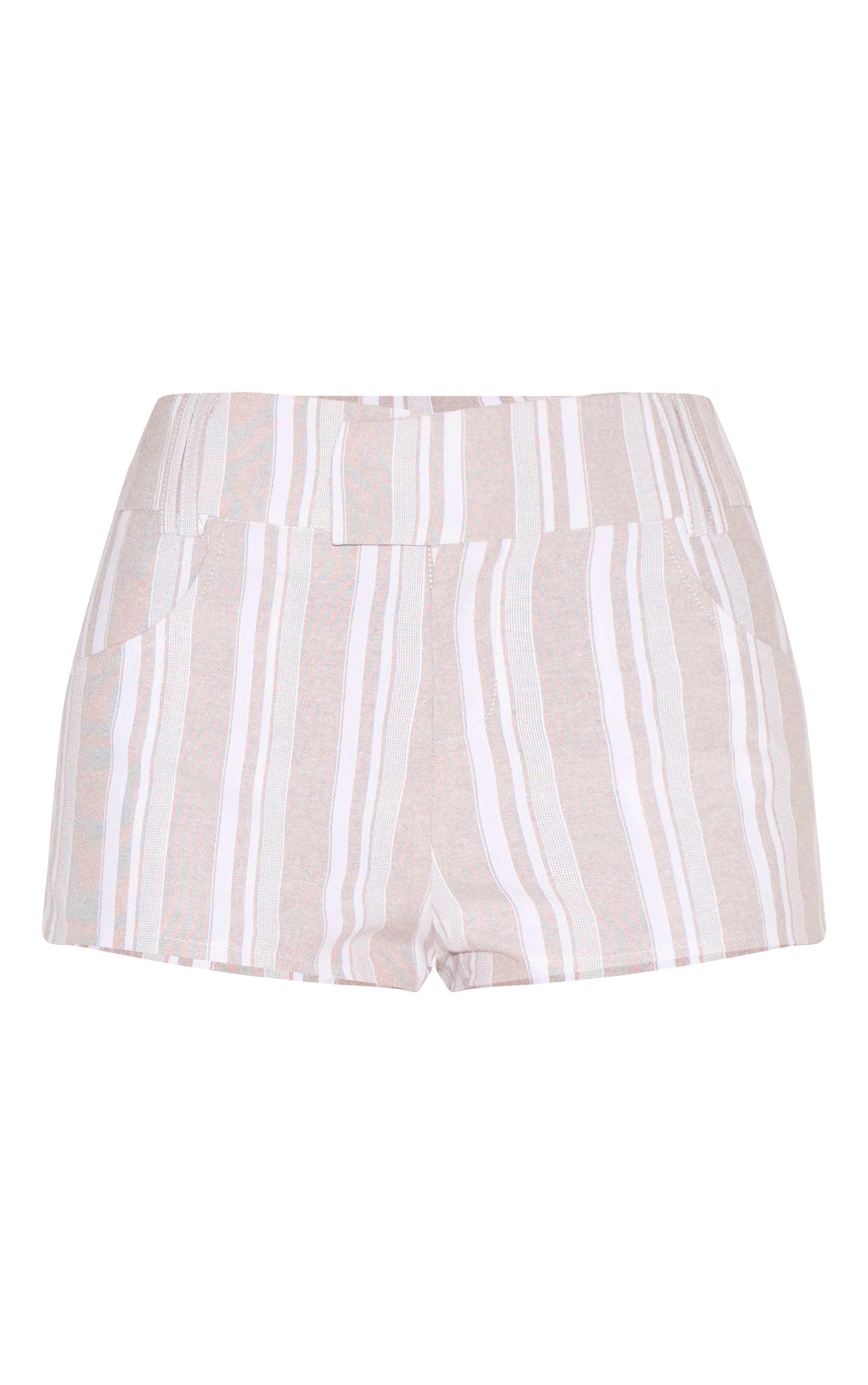Sand Striped Woven Mini Shorts image 5