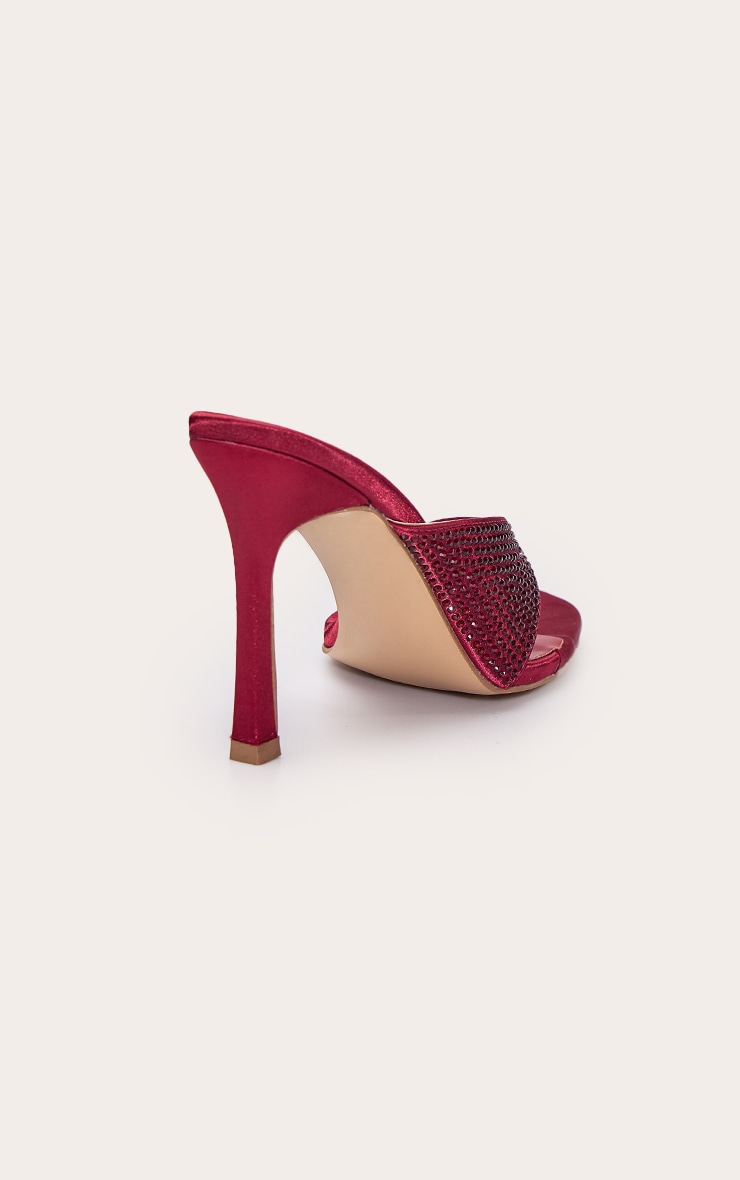Red Toe Post Heel Mule image 4