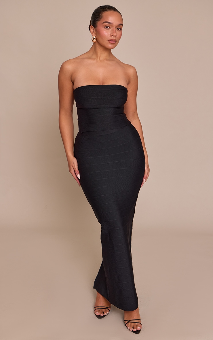 Shape Black Bandage Bandeau Top image 3