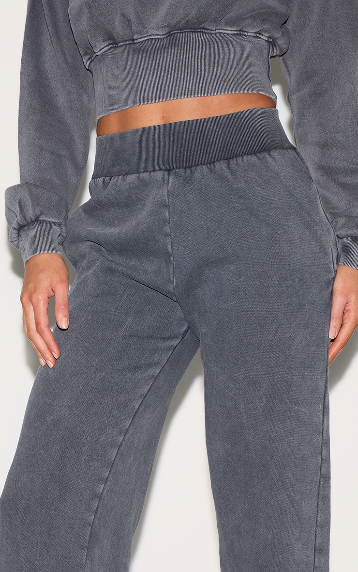 Tall Jogging large gris anthracite délavé à taille haute image 4