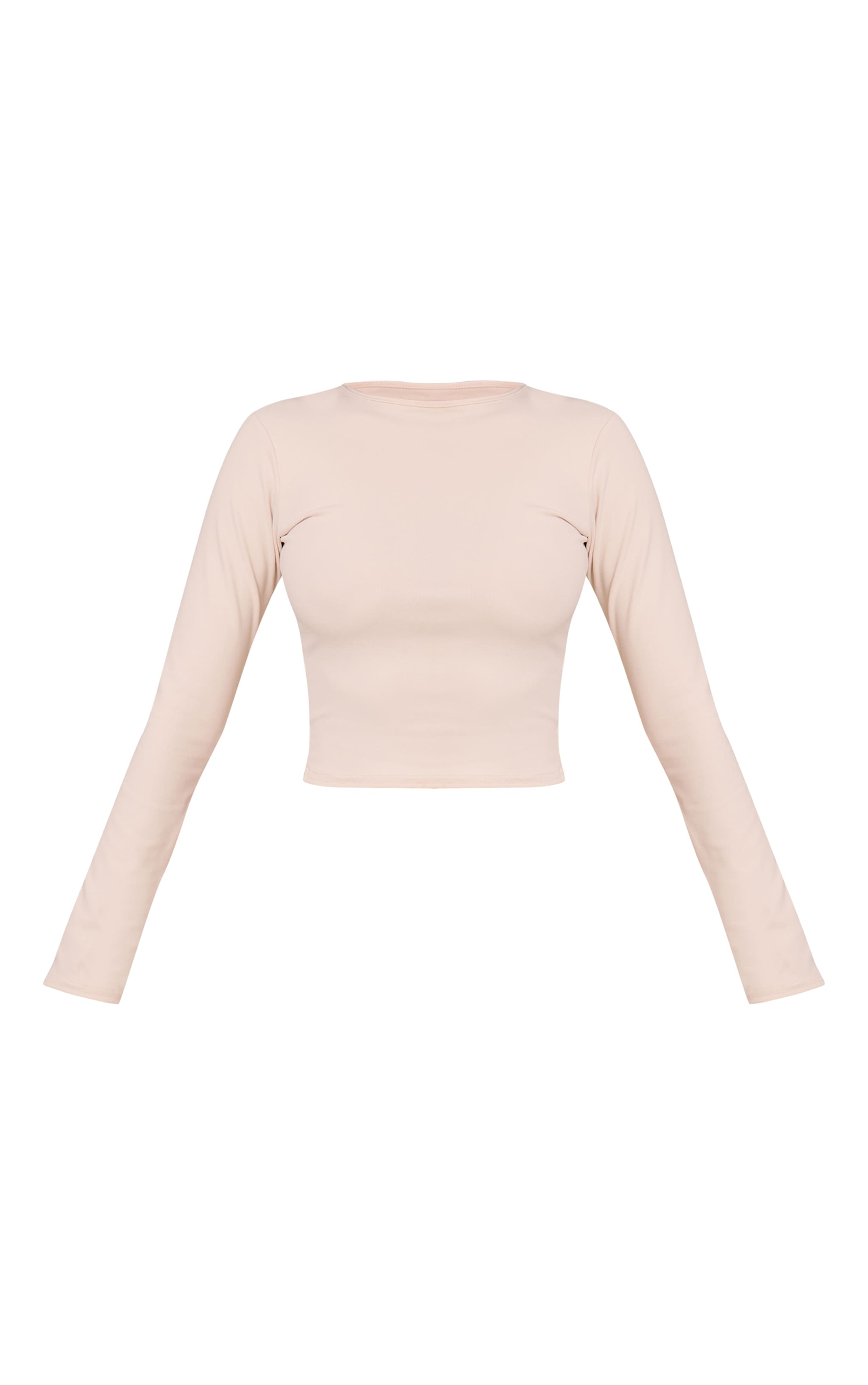 Cream Soft Touch Long Sleeve Top image 5