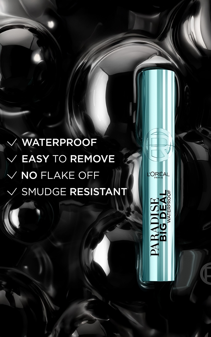 L'Oréal Paris Paradise Big Deal Volumising Waterproof Mascara Black image 3
