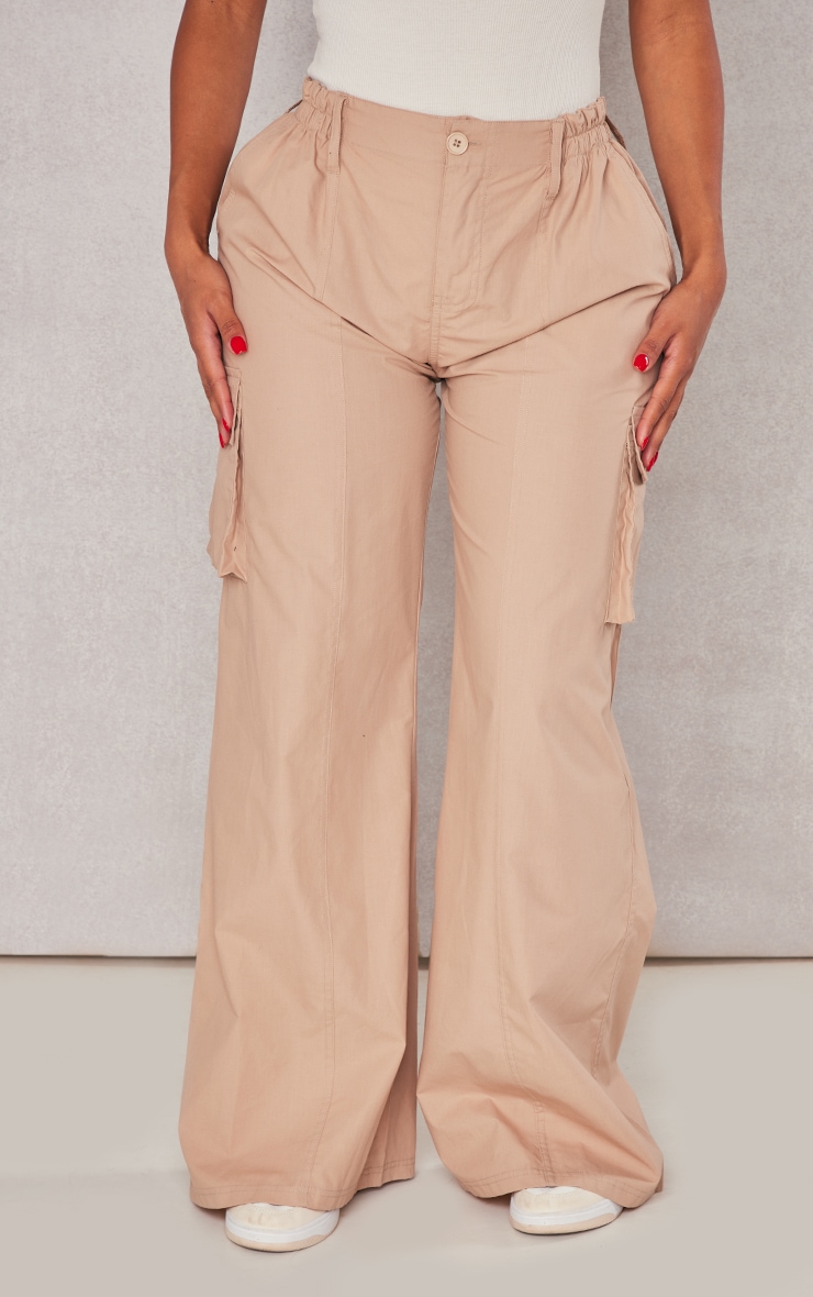 Shape Stone Pocket Detail Low Rise Wide Leg Cargos image 2