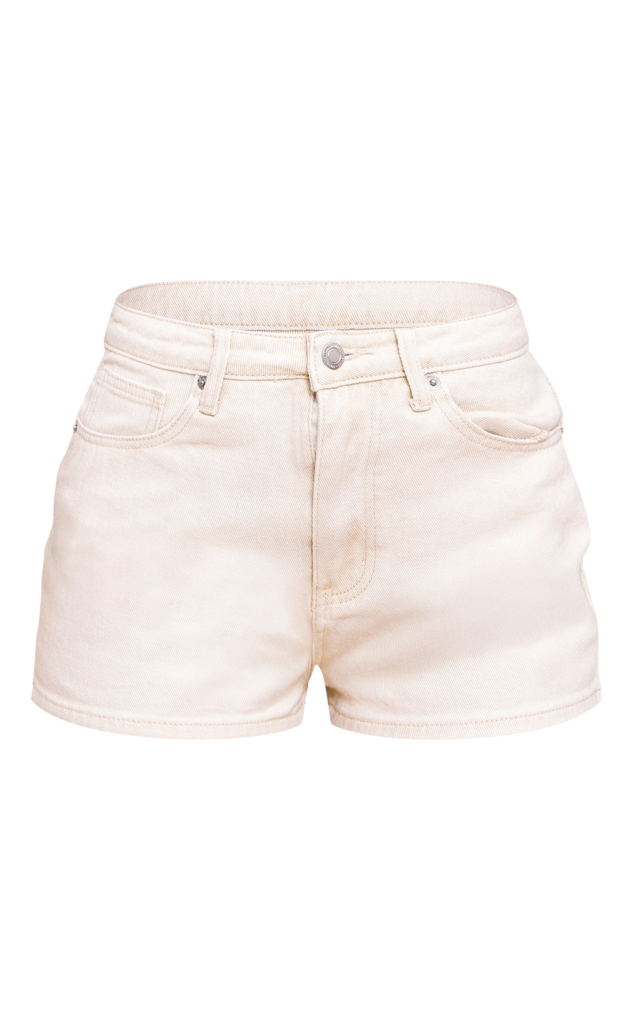 Butter Yellow High Waisted Mom Shorts image 6
