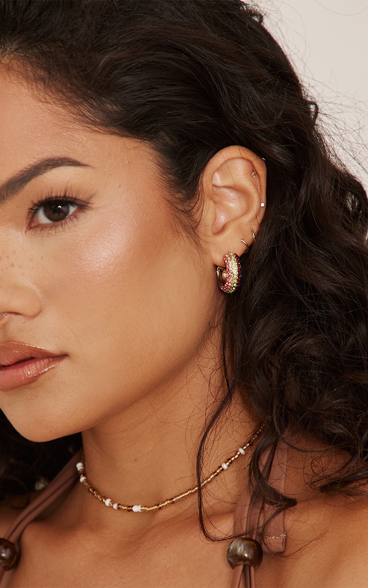 Loutade Boucles D'oreilles Créoles En Argent Sterling 925