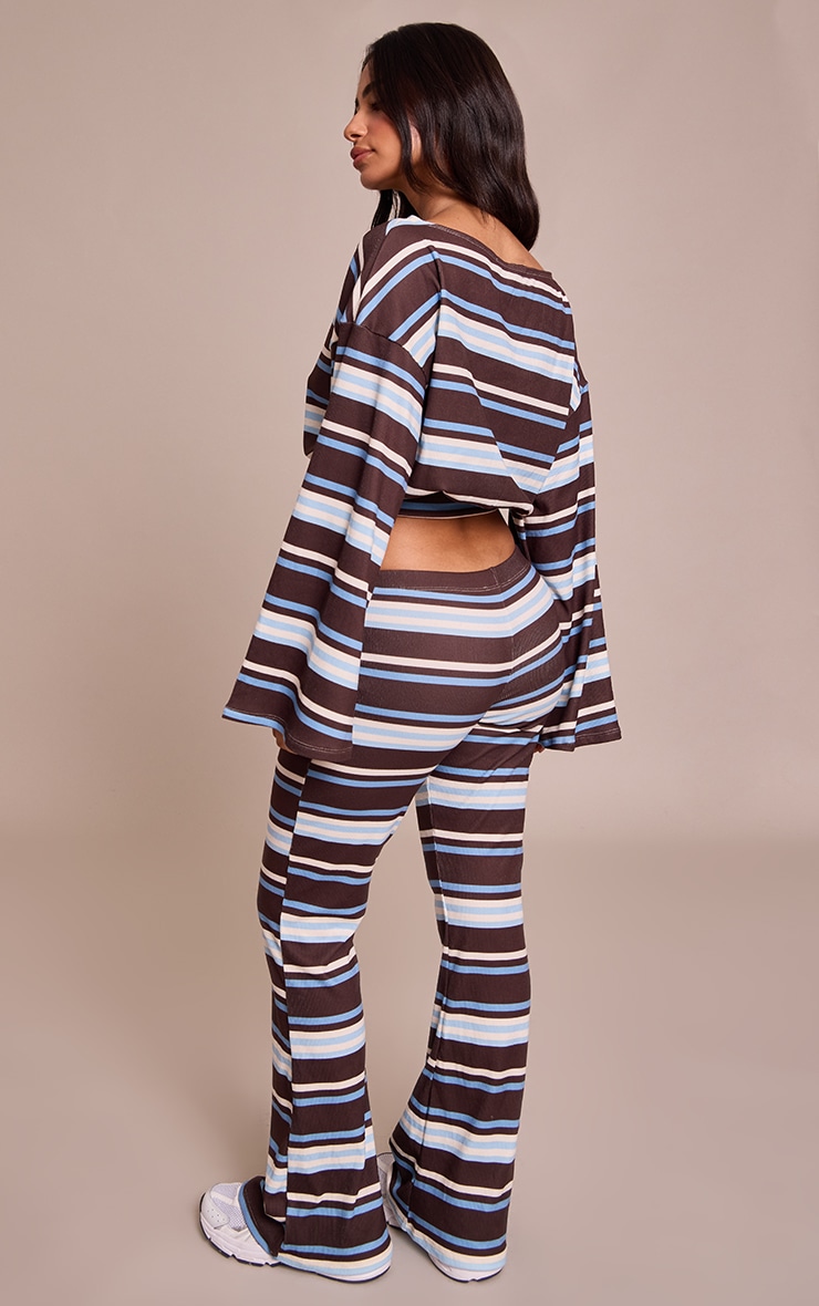 Petite Pantalon chocolat multicolore image 3