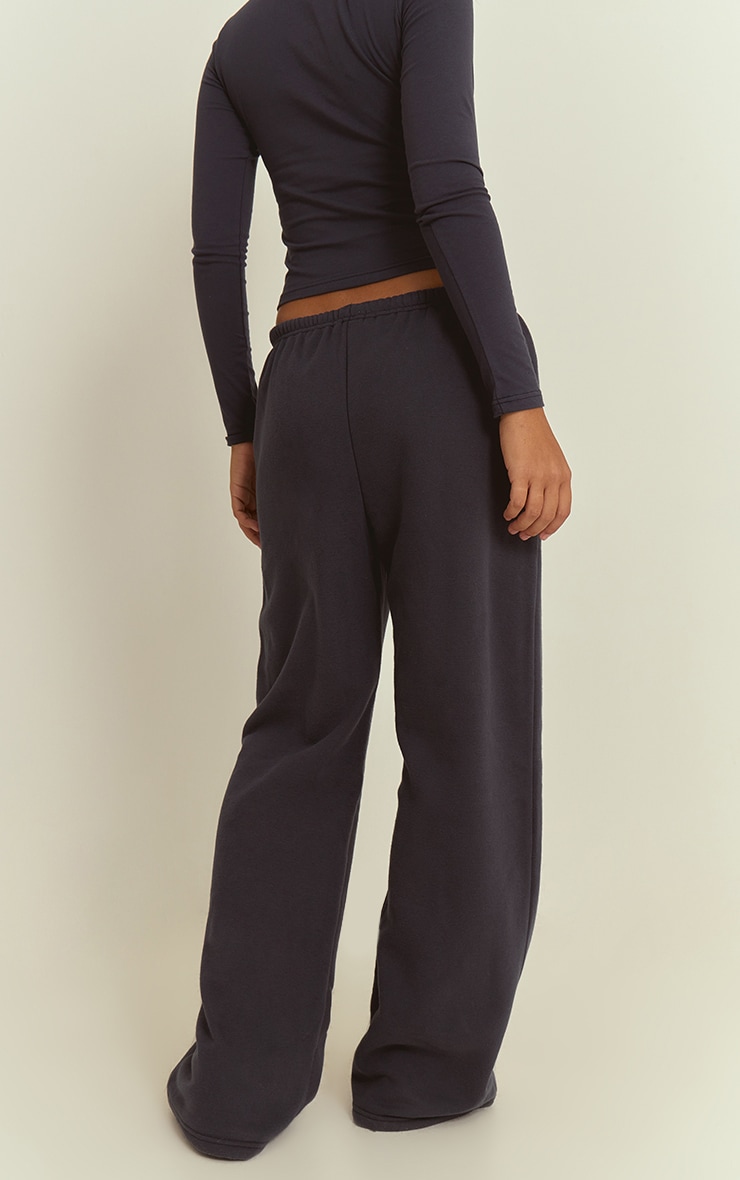 Jogging large bleu marine imprimé boule "PLT Studio" image 3