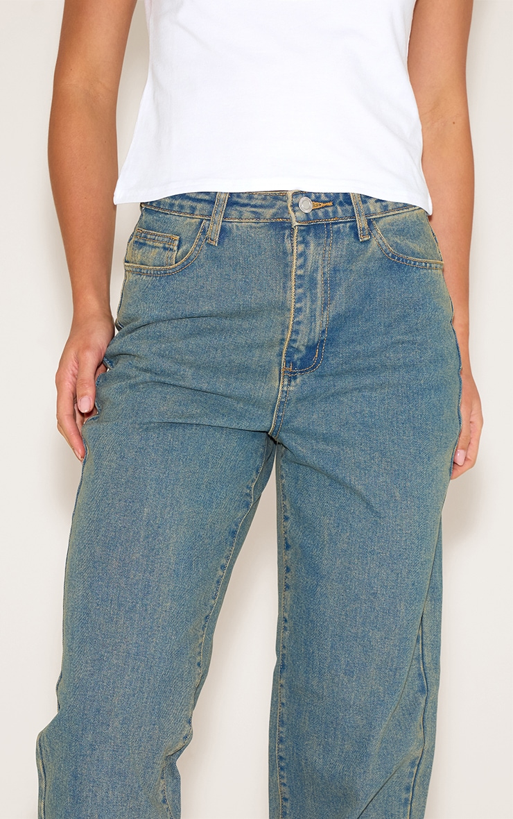 Tall Vintage Wash High Waist Mom Jeans image 4