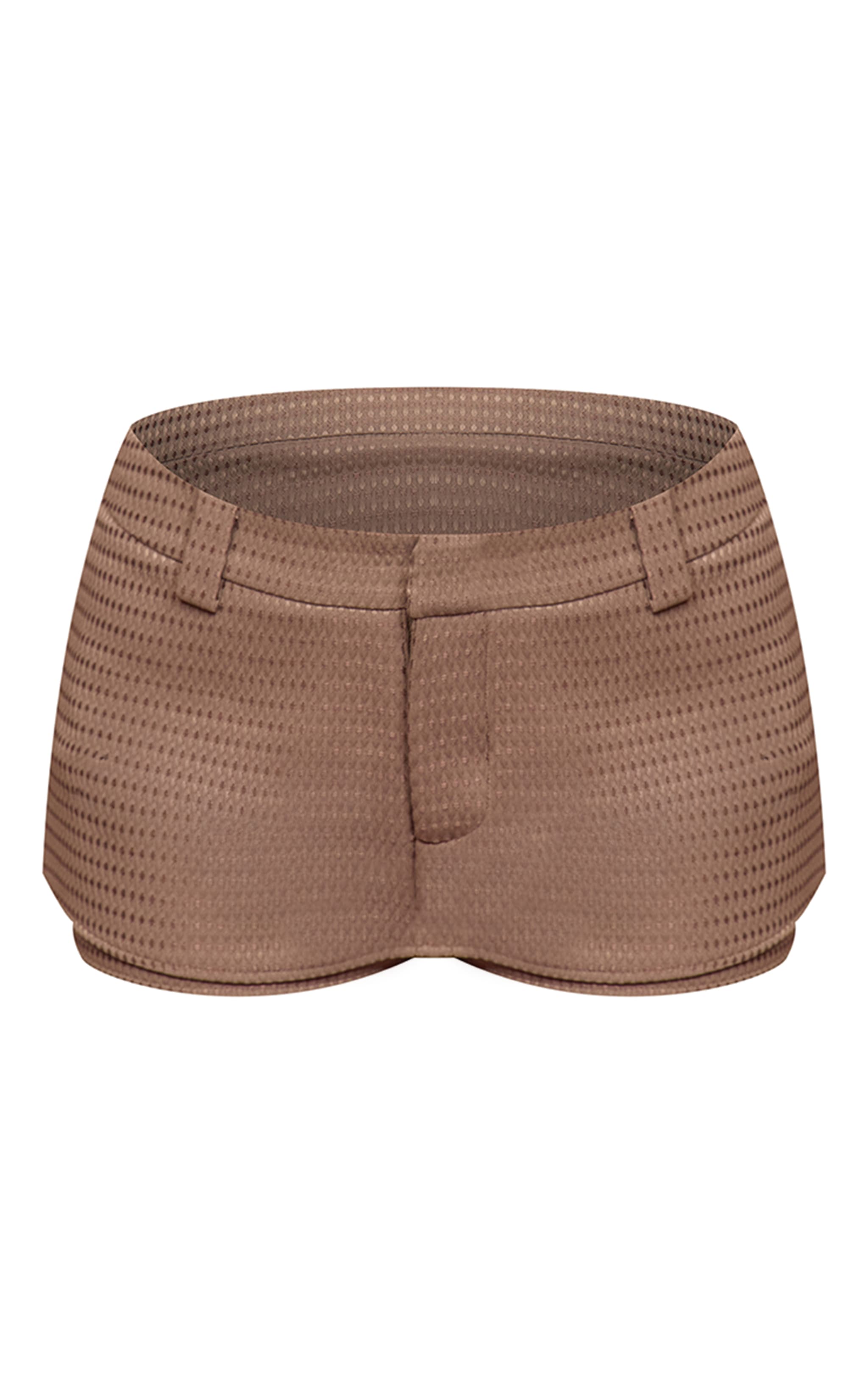 Taupe Boucle Tailored Skort image 6