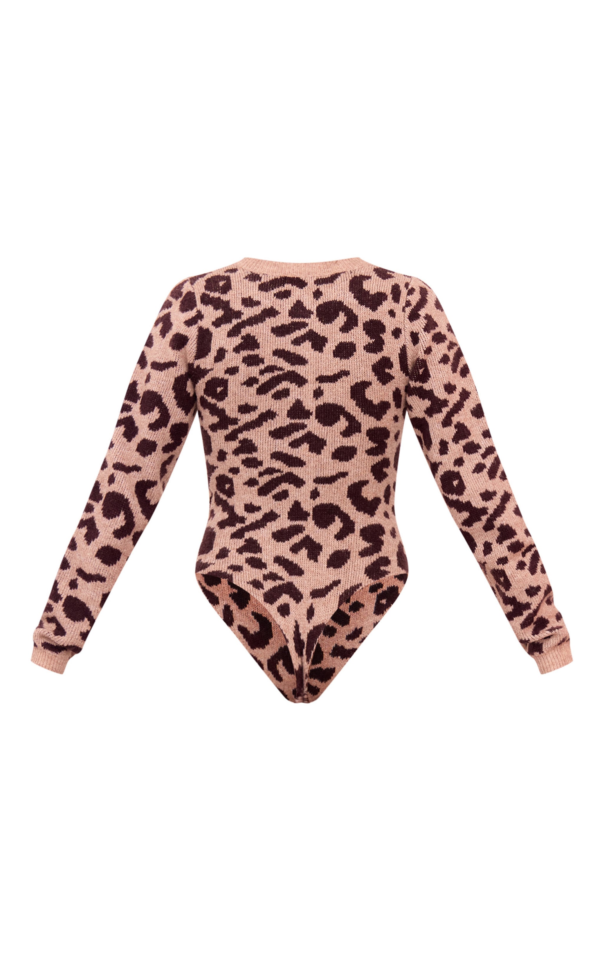 Leopard Soft Knit Button Up Bodysuit image 6