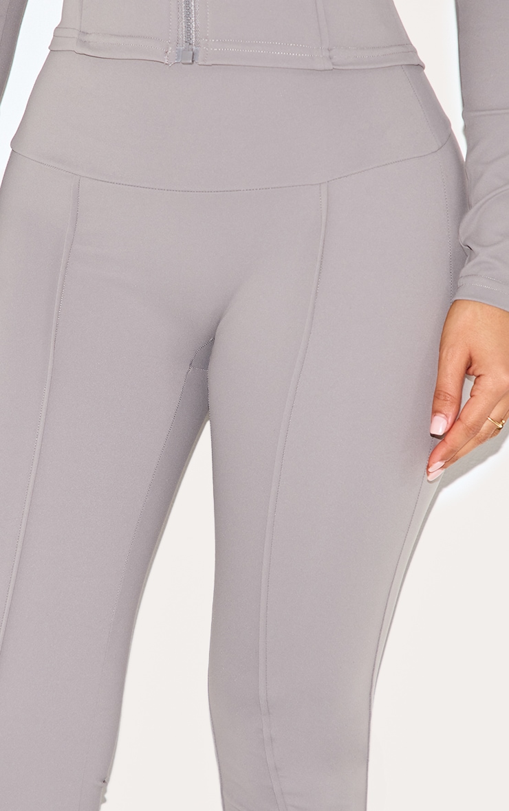 Petite Pantalon flare Sculpt gris anthracite à détail coutures image 4