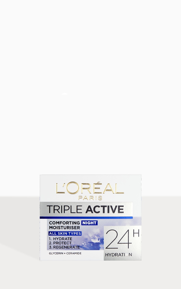 LOréal Paris Crème hydratante de nuit Triple Active 24HR Comforting image 2